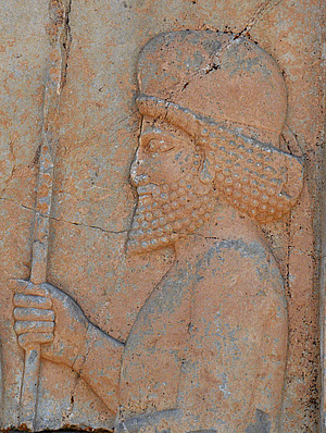 Persischer Krieger, Persopolis, heutiger Iran (Foto: E. Zomer)